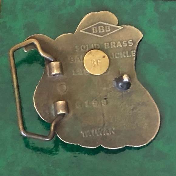 Vintage Brass 80’s Baron Serpent Buckle - Picture 2 of 2